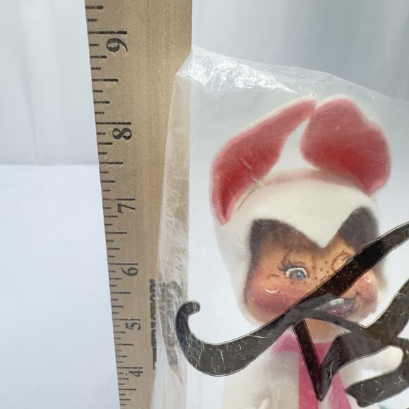 Annalee Doll Easter Bunny Kid w/Basket 7" tall 1996 Tags & Bag - Picture 10 of 10